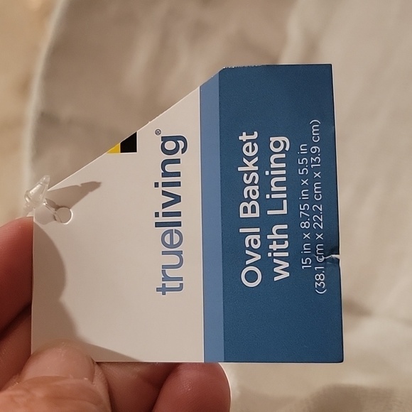 Trueliving Oval Basket with Lining - Picture 4 of 6